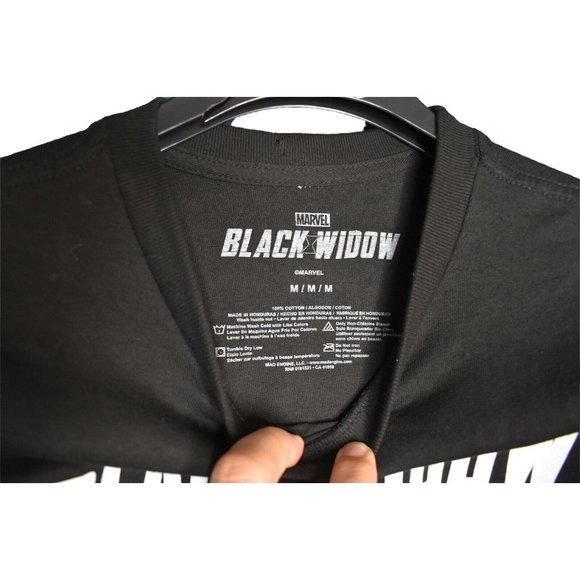 BLACK WIDOW T-Shirt - size M - Marvel Studios - SDCC Blood Drive 2021 Brand New - Picture 2 of 3